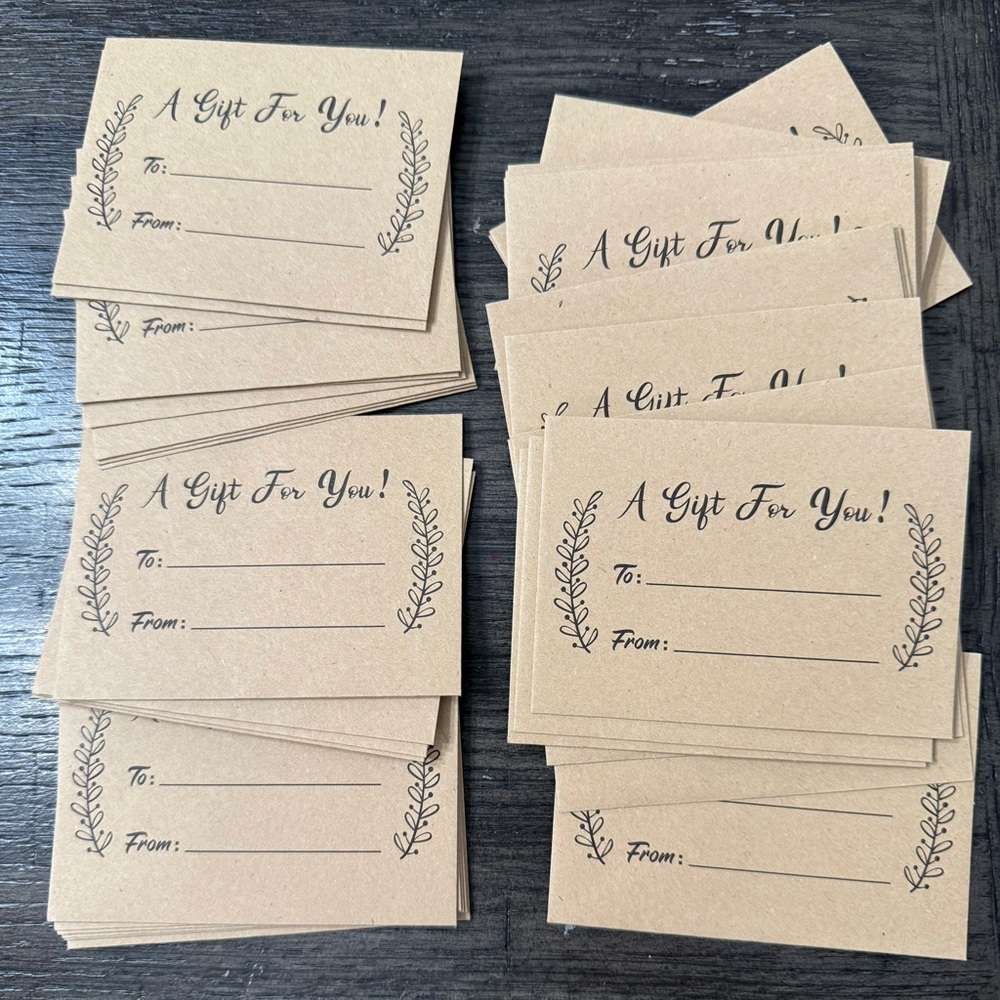 100 gift card envelopes
